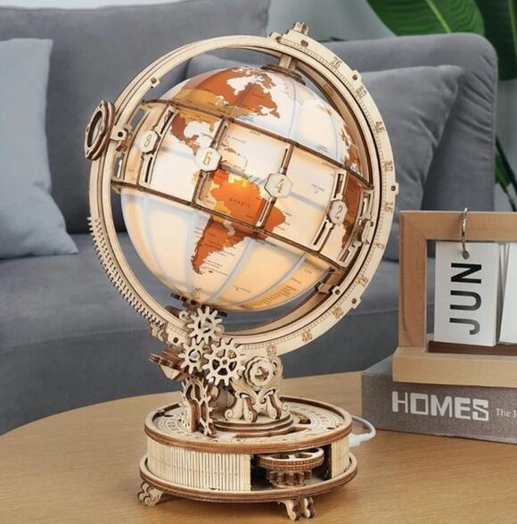 ROKR Other - NEW ROKR LED Luminous Globe 3D Wooden Puzzle DIY Building Model Kids Teen A3